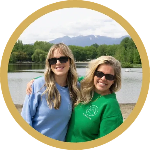 April and Nicole Hughes, sister co-founders of Sunhouse Babysitting Agency, in Vancouver, BC.