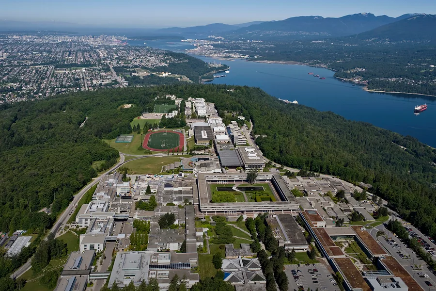 Simon Fraser University Burnaby campus on Burnaby Mountain