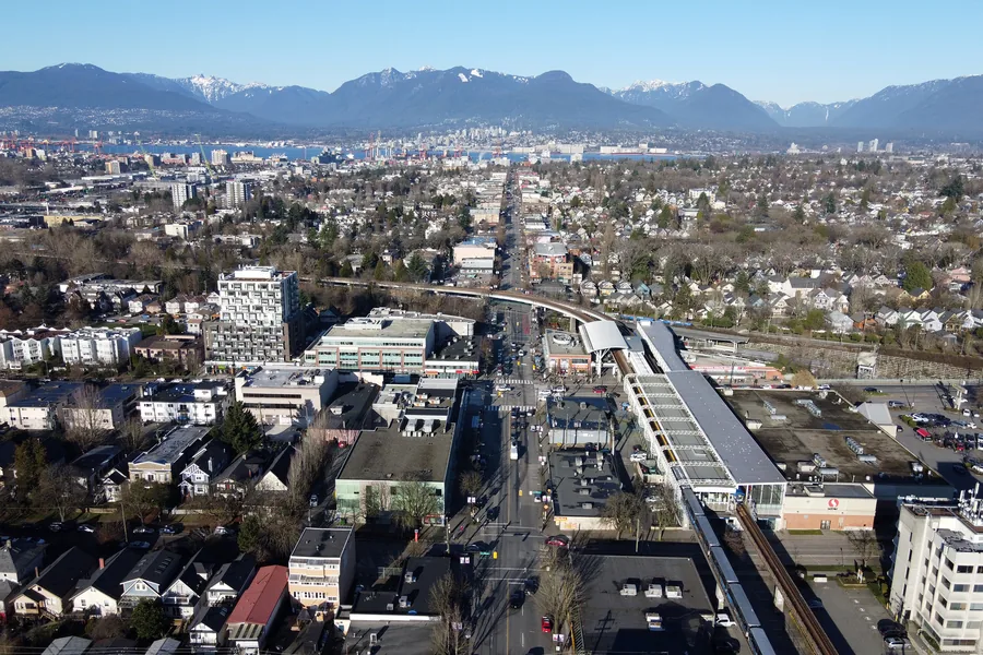 Commercial Drive in Vancouver looking north