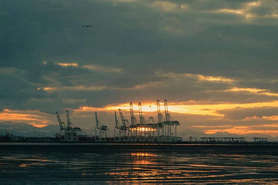Large body of water under a cloudy sky near Tsawwassen